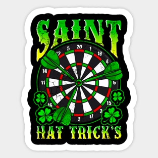 St Hat Trick's Day Darts St Patrick's Day Sticker